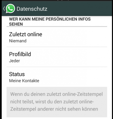 Datenschutz-Einstellungen unter Android (Screenshot: Golem.de)